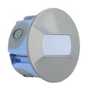 ARIC 1714 - Baliz - Encastré Mur Rond, Fixe, Gris, Led Intég. 1,2W 4000K 8Lm