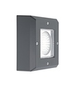 ARIC 1740 - Luxmur 3 - Applique Mur Ext. Gx53 Ip66 Ik07, Carré, Graphite, Ampoule Non Incl.
