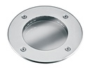 ARIC 1752 - Walker 2-Enc. Sol Ext. Ip67 Ik10, Rond, Tôle Inox, E27 R63 40W Max, Ampoule Non Incl