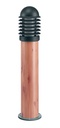 ARIC 1837 - Caleo 1 - Borne Ext. Ip44 Ik07, Graphite/Bois, E27 100W Max., Lpe Non Incl.