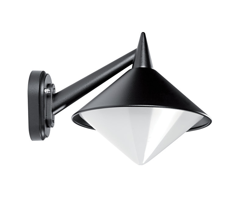 ARIC 1862 - Sirio - Applique Mur Ext. Ip43 Ik08, Noir, E27 75W Max., Ampoule Non Incl.