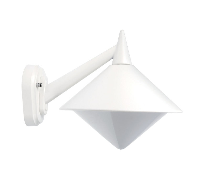 ARIC 1889 - Sirio - Applique Mur Ext. Ip43 Ik08, Blanc, E27 75W Max., Ampoule Non Incl.