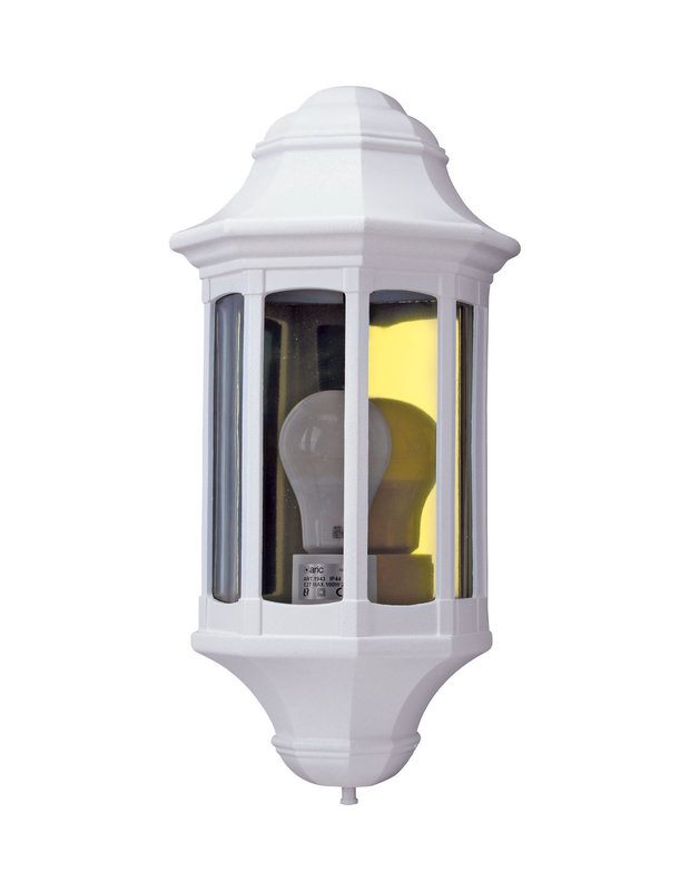 ARIC 1943 - Mura - Applique Mur Ext. Ip44 Ik08, Blanc, E27 77W Max., Ampoule Non Incl.