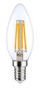 ARIC 20055 - Ampoule Flamme C35 Par16 E14 Fil. Led 3,8W 2700K 470Lm, Cl.Enrg = E, 15000H, Claire