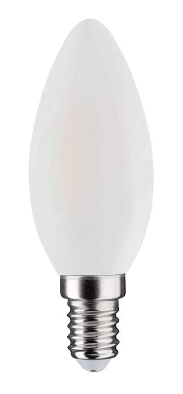 ARIC 20056 - Ampoule Flamme C45 E14 Filament Led 6W 3000K 806Lm, Cl.Energ. E, 15000H, Opale, Dim.