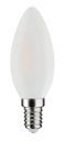 ARIC 20056 - Ampoule Flamme C45 E14 Filament Led 6W 3000K 806Lm, Cl.Energ. E, 15000H, Opale, Dim.