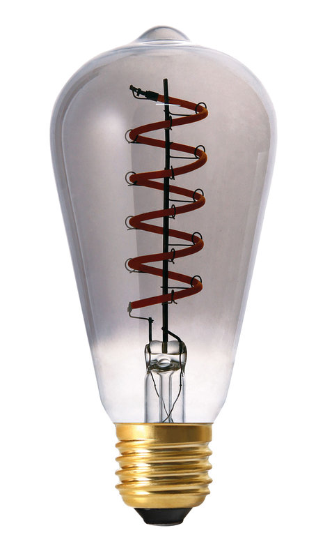 ARIC 20116 - Ampoule Déco Edison E27 Led 4,1W 1700K 45Lm, 25000H, Dimmable, Fumée