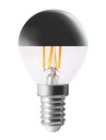 ARIC 20119 - Ampoule Déco Calotte Argentée P45 E14 Led 4,1W 2500K 280Lm, 25000H, Dimmable
