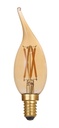 ARIC 20122 - Ampoule Flamme Coup/Vent C35 E14 4,1W 2500K 320Lm, Cl. Enrg = G, 25000H, Dim, Ambrée