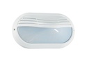 ARIC 2202 - Ovo 270Tp - Hublot Ext. Ip65 Ik10, Ovale, Blanc, E27 40W Max., Ampoule Non Incl.