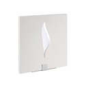 ARIC 3023 - Flamme - Applique Mur Plâtre, Carré, Blanc, Led Intég. 3X1,2W 6300K 220Lm