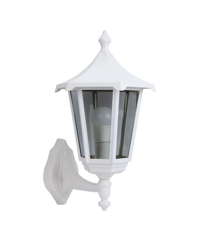 ARIC 3030 - Monaco - Appl. Mur Ext. (Bas) Ip43 Ik02, Blanc, E27 100W Max., Ampoule Non Incl.