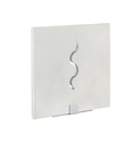 ARIC 3051 - Viax - Applique Mur Plâtre, Carré, Blanc, Led Intég. 3X1,2W 6300K 220Lm