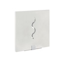 ARIC 3053 - Viax - Applique Mur Plâtre, Carré, Blanc, Led Intég. 3X1,2W 3000K 220Lm