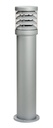 ARIC 3126 - Polo - Borne Ext. Ip65 Ik07, Gris Ral9006, E27 70W Max, Lpe Non Incl., Haut.70Cm
