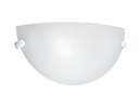 ARIC 3972 - Kuma - Applique Mur E27 60W Max., Demi-Lune, Verre Opale, Ampoule Non Incl.