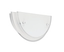 ARIC 3978 - Hill - Applique Mur E27 60W Max., Demi-Lune, Verre Opale, Ampoule Non Incl.