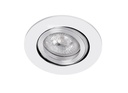 ARIC 4144 - Tipo R-230 - Encastré Gu10, Rond, Orientable Et Basc., Blanc, Ampoule Non Incl.