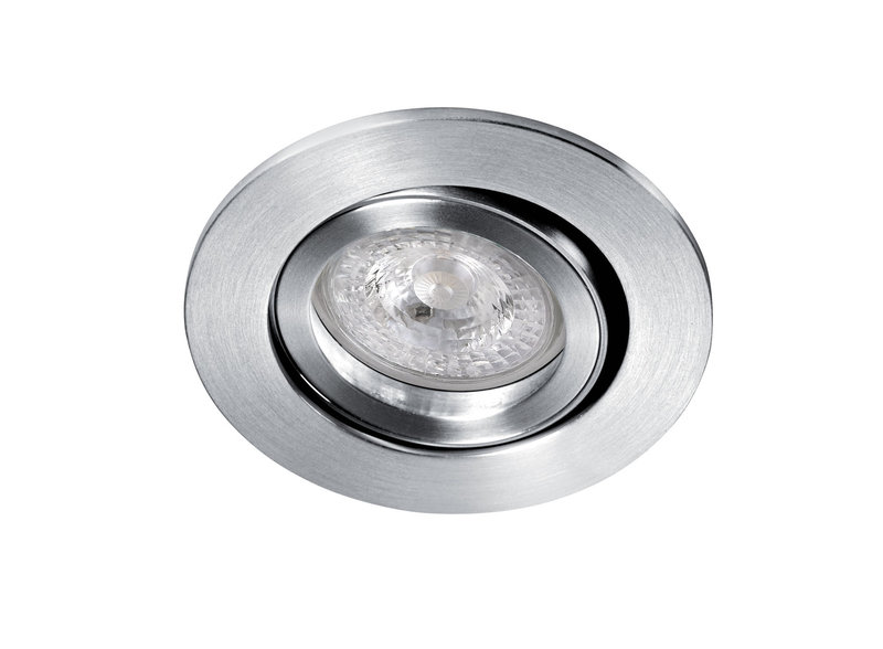 ARIC 4145 - Tipo R-230 - Encastré Gu10, Rond, Orientable Et Basc., Alu, Ampoule Non Incl.