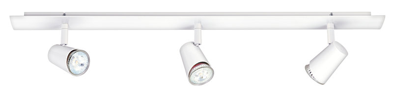ARIC 4150 - Judy B3-Plaf./Appl. 3 Spots Gu10, Blanc, A/Lpes Led 3,6W 3000K 400Lm Dimm. Incl