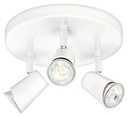 ARIC 4151 - Judy P3-Plafonnier 3 Spots Gu10, Blanc, A/Lpes Led 3,6W 3000K 400Lm Dimm. Incl