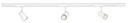 ARIC 4157 - Judy-Rail 1All. 029 +3 Spots Gu10, Blanc, A/Lpes Led 3,6W 3000K 400Lm Dimm. Incl