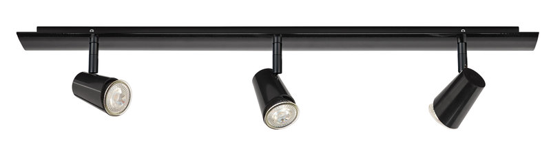 ARIC 4161 - Judy B3-Plaf./Appl. 3 Spots Gu10, Noir, A/Lpes Led 3,6W 3000K 400Lm Dimm. Incl
