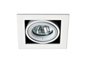 ARIC 4170 - Quadra 110 - Encastré Gu5,3, Orientable Et Basc., Blanc, Ampoule Non Incl.