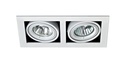 ARIC 4171 - Quadra 110 - Encastré Gu5,3, Orientable Et Basc., Blanc, Ampoule Non Incl.