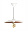 ARIC 4204 - Roma - Suspension E27 60W Max, Ø280Mm, Acier Blanc/Int.Cuivré, Ampoule Non Incl.