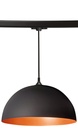 ARIC 4218 - Como 023 - Suspension E27 60W, Noir/Cuivré, Ampoule Non Incl., Pour Rail 3 Allumages
