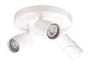 ARIC 4472 - Plafonnier Kely P3 Gu10, Blanc, Led 5W Cct 3000-4000K 500Lm 15000H Incl.