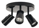 ARIC 4473 - Plafonnier Kely P3 Gu10, Noir, Led 5W Cct 3000-4000K 500Lm 15000H Incl.