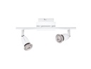 ARIC 4663 - Ecco B2 - Plaf./Appl.Mur 2 Spots Gu10 50W Max., Blanc, Lpes Non Incl.