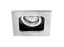 ARIC 4669 - Square 50-12 - Encastré Gu5,3, Carré, Orientable Et Basc., Alu, Ampoule Non Incl.