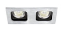 ARIC 4726 - Square 100-230 - Encastré Gu10, Rectang., Orient. Et Basc., Alu, Ampoule Non Incl.
