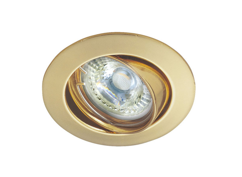 ARIC 4892 - Galaxy - Encastré Gu10, Rond, Basculant, Doré, Ampoule Non Incl.,Conx°S/Outil