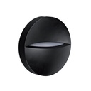 ARIC 50217 - Cantor - Applique Mur Ext. Ip65 Ik07, Rond, Noir, Led Intég. 9,5W 4000K 340Lm