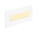 ARIC 50265 - Baliz 3 - Encastré Mur Rectang., Fixe, Blanc, Led Intég. 3,8W 2400K 100Lm