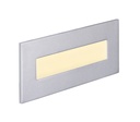 ARIC 50267 - Baliz 3 - Encastré Mur Rectang., Fixe, Gris, Led Intég. 3,8W 2400K 100Lm