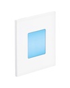 ARIC 50381 - Baliz 2 - Encastré Mur Carré, Fixe, Blanc, Led Intég. 1,8W Bleu