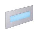 ARIC 50384 - Baliz 3 - Encastré Mur Rectang., Fixe, Gris, Led Intég. 3,8W Bleu