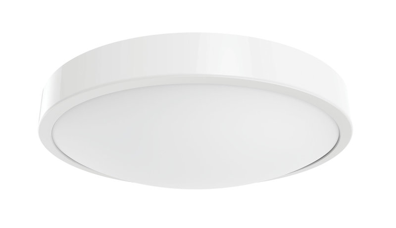 ARIC 50429 - C4 Cct - Plaf. / Appl. Mur Ip44 Led Intég. 10W Cct 3000-4000K 900Lm, Blanc