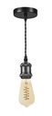 ARIC 50449 - Epoque - Susp. E27 60W Max, Douille Style Rétro, Anthracite, Ampoule Non Incl.
