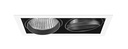 ARIC 50475 - Kit Quadra Duo -Downlight Orient.Blanc, 2 Mod. Led 34W 4000K 40° 3400Lm Incl
