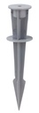 ARIC 50489 - Piquet De Jardin Pour Projecteur Twister 3/4 Et Michelle 10/30W - Gris