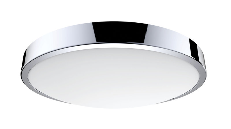 ARIC 50515 - C4 Cct S- Plaf./Appl. Mur Ip44 Led Intég. 22W 4000K 1900Lm, Sensor, Chrome