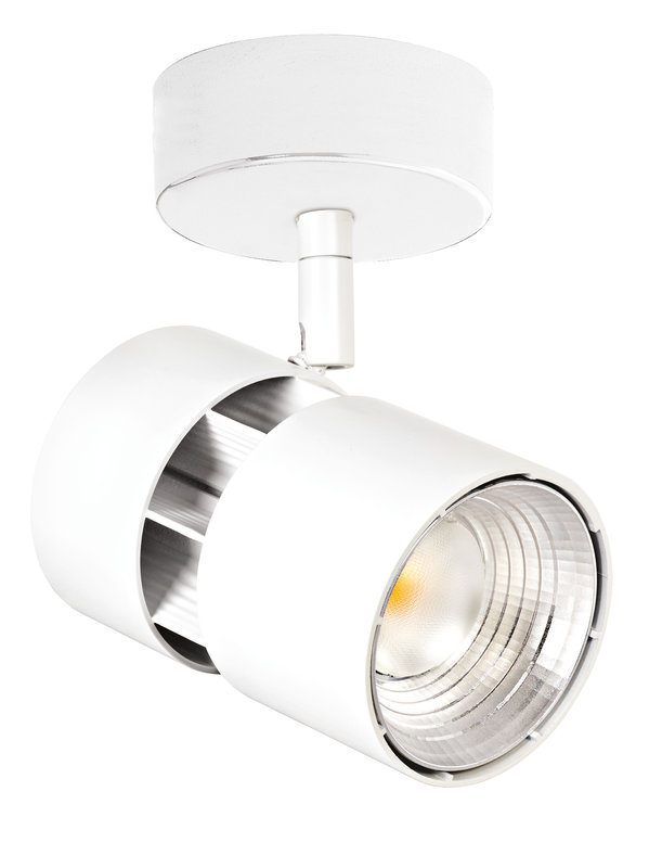 ARIC 50573 - Ninety 01 - Proj. S/Patère, Blanc, Angle 60°, Led Intég. 39W 4000K 3700Lm