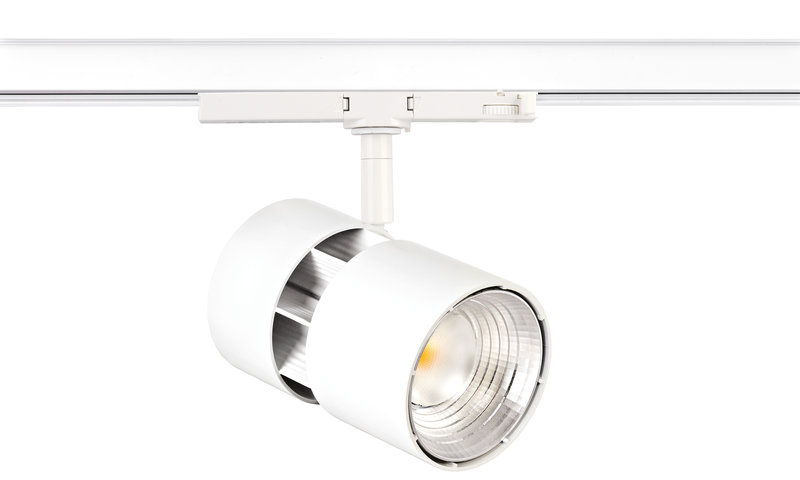 ARIC 50586 - Ninety - Proj. Rail 3 All.023, Blanc, Angle 30°, Led Intég. 39W 3000K 3500Lm