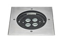 ARIC 50669 - Tecnisol 150 - Enc.Sol Ext. Ip67 Ik10, Carré, Inox, Led 12W 10° 4000K 850Lm